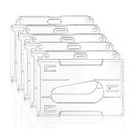 Transparenter, gefrosteter Ausweishalter, Horizontal Type PS, Horizontal Type PC