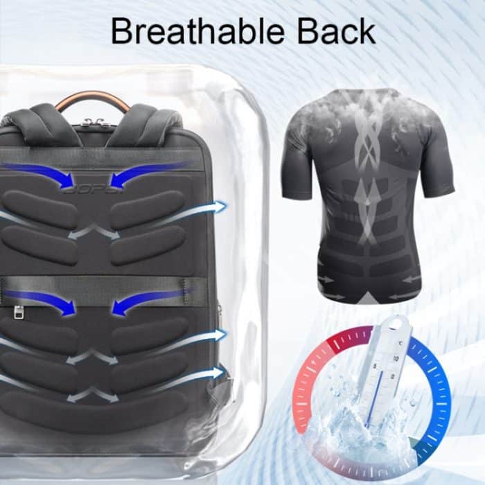 Bopai 61-121561 Multifunktionaler, diebstahlsicherer Laptop-Business-Rucksack mit USB-Ladeloch, 61-121561 – Bild 4