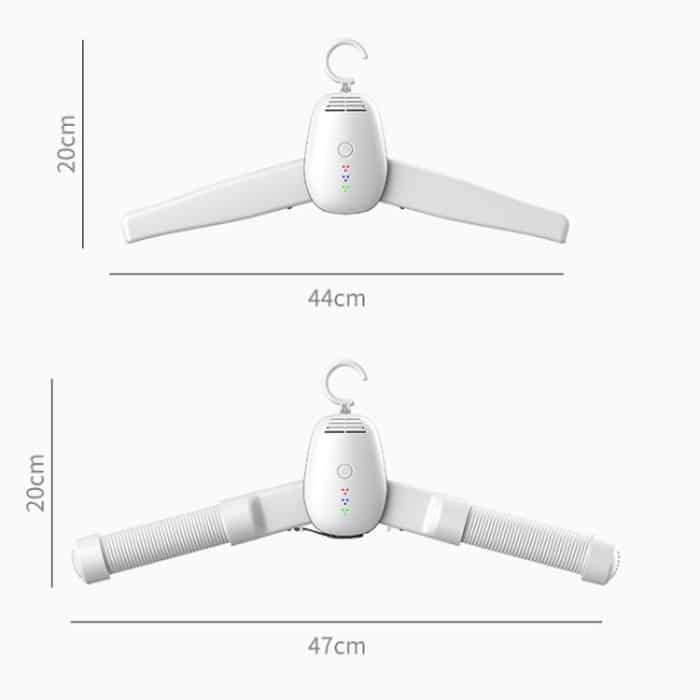 150 W Kleiderbügel-Klapp-Mini-Schuhtrockner mit UV-Sterilisationsfunktion, EU Plug White, US Plug White – Bild 3