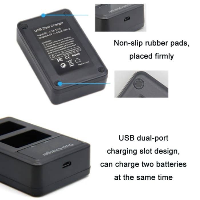 Vertikales Dual-Charge-Akkuladegerät für Spiegelreflexkameras – Bild 4