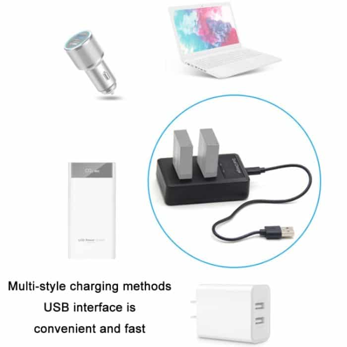 Vertikales Dual-Charge-Akkuladegerät für Spiegelreflexkameras – Bild 5