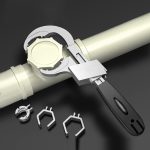 Mehrzweck-Rundbogenzahnschlüssel für Waschbecken im Badezimmer, Arc Toothed Wrench