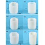 Zylindrische Duftkerzen-Silikonform, Gipstropfen-Kleberform, 2802 Dot, 2803 Striped, 2804 Leaves, 2805 Pine Cone, 2806 Lion Head, 2807 Small Rose Pattern – Bild 4