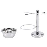Manuelles Vintage-Rasierständer-Set für Herren aus Metall – Bild 3