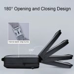 160 wasserdichter Laptop-Rucksack aus ABS mit großem Fassungsvermögen und USB-Ladeanschluss, Light Grey, Black – Bild 7