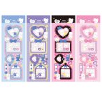 10 Stück Pompon-Serie, Laser-Aufkleber, Handkonto, wasserdicht, für Haustiere, niedliche Aufkleber, Black Pink, Pink, Blue, Purple – Bild 2