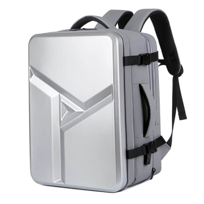Wasserdichter, erweiterbarer Hartschalen-Rucksack mit großem Fassungsvermögen und USB-Ladeloch, 161 Light Grey, 161 Black, 161 Dark Gray, 162 Black, 162 Deep Gray, 162 Light Gray – Bild 1