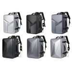 Wasserdichter, erweiterbarer Hartschalen-Rucksack mit großem Fassungsvermögen und USB-Ladeloch, 161 Light Grey, 161 Black, 161 Dark Gray, 162 Black, 162 Deep Gray, 162 Light Gray – Bild 2
