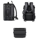 Wasserdichter, erweiterbarer Hartschalen-Rucksack mit großem Fassungsvermögen und USB-Ladeloch, 161 Light Grey, 161 Black, 161 Dark Gray, 162 Black, 162 Deep Gray, 162 Light Gray – Bild 3