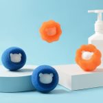 20 Stück Waschmaschinen-Wäscheball, Dekontamination, Haarentfernung, Anti-Wickel-Reinigungsball, Bear Blue, Bear Orange – Bild 2