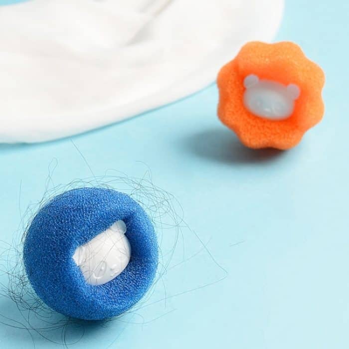 20 Stück Waschmaschinen-Wäscheball, Dekontamination, Haarentfernung, Anti-Wickel-Reinigungsball, Bear Blue, Bear Orange – Bild 3