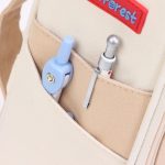 Deer Forest BL-A003 Macaron Große doppellagige Canvas-Federmäppchen-Briefpapierbox mit großem Fassungsvermögen, Navy Blue, Fruit Green, Khaki, Orange Yellow, Cyan Purple, Cyan Blue, Cherry Pink – Bild 7