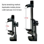 YUNTENG Stativ PTZ Adapter Aelfie Rod Live Broadcast Bracket Befestigungsclip – Bild 2