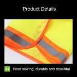 2 Stück AH-004 Sommer-Sonnenschutzhelm, atmungsaktiv, reflektierende Kappenabdeckung ohne Hut, Fluorescent Yellow, Fluorescent Red – Bild 4