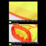 2 Stück AH-004 Sommer-Sonnenschutzhelm, atmungsaktiv, reflektierende Kappenabdeckung ohne Hut, Fluorescent Yellow, Fluorescent Red – Bild 5