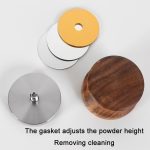 Kaffeekompressor aus Edelstahl aus Birnenholz, 51 mm, 53 mm, 58 mm – Bild 3