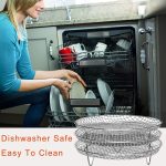 Heißluftfritteusen-Zubehör 8-Zoll-Rundgrill-Dampfgestell mit drei Schichten – Bild 4