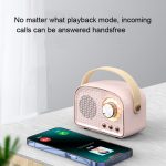 DW21 Vintage Radio BT-Lautsprecher unterstützt TF-Karte/U-Disk zum Abspielen, White, Dark Green, Light Green, Pink, Wood Grain – Bild 2
