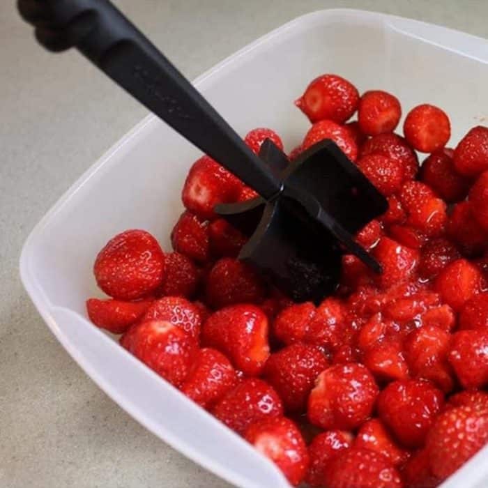 3 Stück Fleischzerkleinerer, handgehaltener Rührwolf, Green, Black, Red – Bild 4