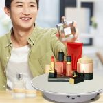 32 cm elektrischer Drehteller für Fotografie mit Geschwindigkeits- und Richtungseinstellung, White Mirror, Black Mirror, Golden Mirror – Bild 6