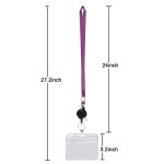 3 Stück TZ-003 horizontaler Ausweishalter aus transparentem PVC, TZ-003(Purple), TZ-003(Gray) – Bild 3