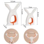 10 Stück TESBJ001 Wäscheklammer zum Trocknen von Quilts, winddicht, Größe:, Large White Orange, Large White Blue, Small White Orange, Small White Blue – Bild 2