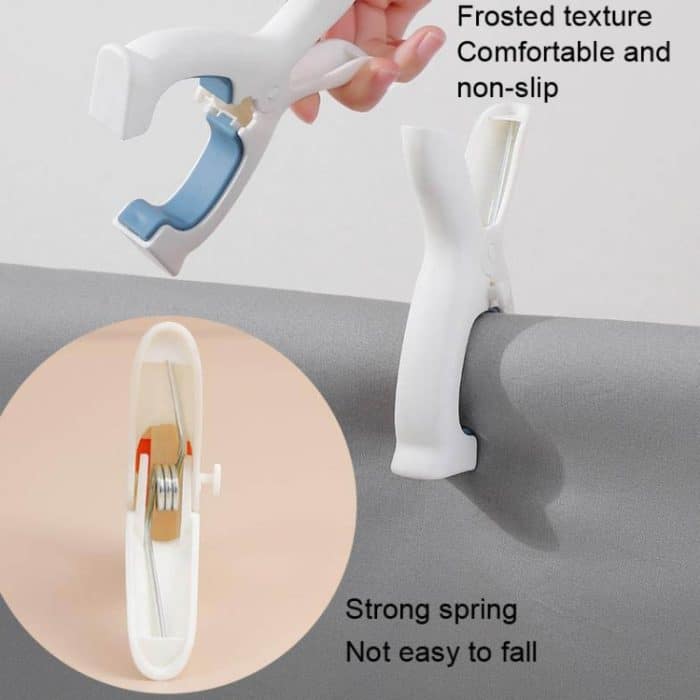 10 Stück TESBJ001 Wäscheklammer zum Trocknen von Quilts, winddicht, Größe:, Large White Orange, Large White Blue, Small White Orange, Small White Blue – Bild 4