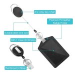 ZT-6330 3-in-1 PU-Leder-Ausweishülle mit einziehbarer Schnalle und Halter – Bild 5