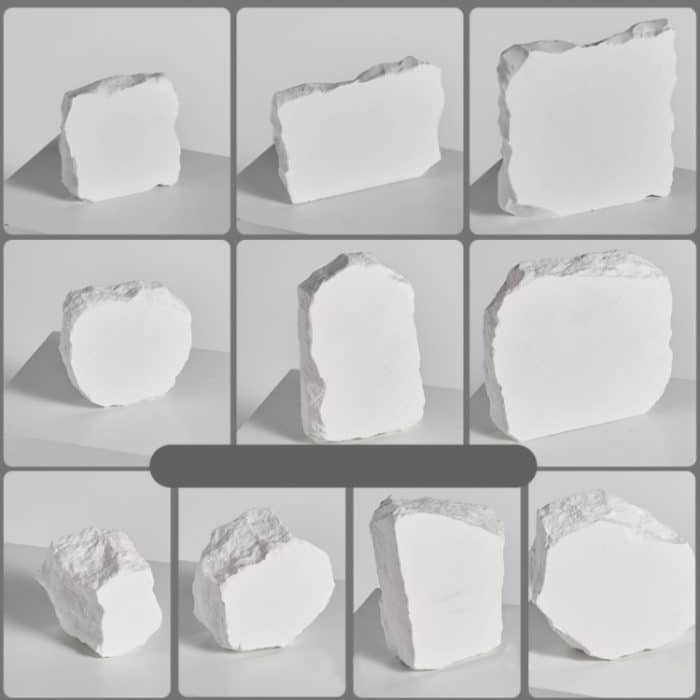 Unregelmäßige Gips-Schmuckornamente, Fotografie-Requisiten, Größe:, 1.6cm Small, 1.6cm Medium, 1.6cm Large, 2.6cm Small, 2.6cm Medium, 2.6cm Large, 4.8cm Small, 4.8cm Medium, 4.8cm Large A, 4.8cm Large B – Bild 2