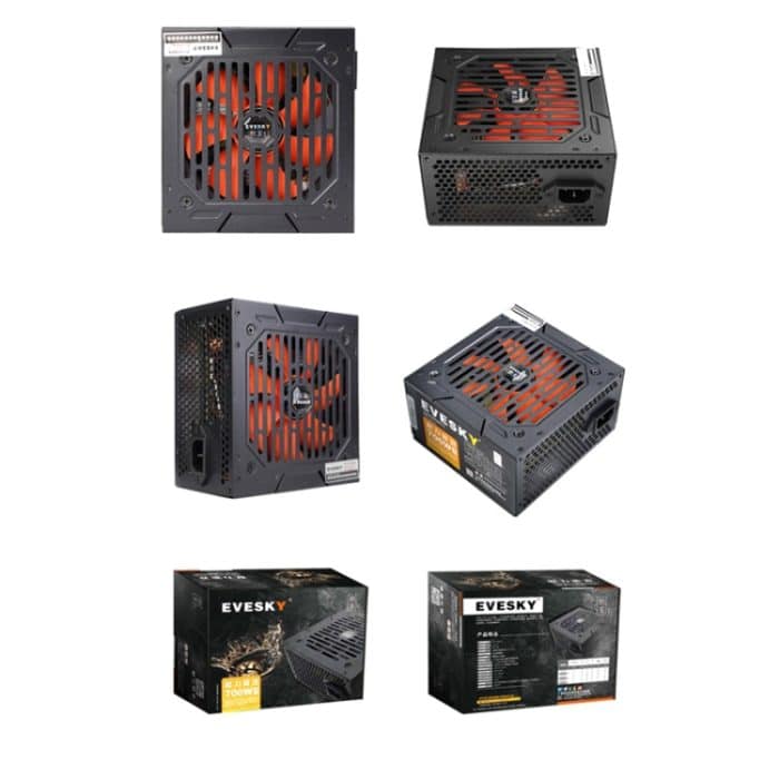 EVESKY 700WS ATX 12V Computer Netzteil mit 12cm Lüfter – Bild 2