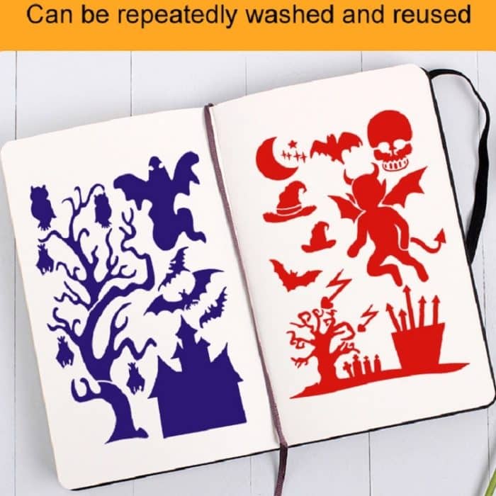 Halloween Hohle Hilfsmalerei Wandmalerei Vorlage für Kinder – Bild 4