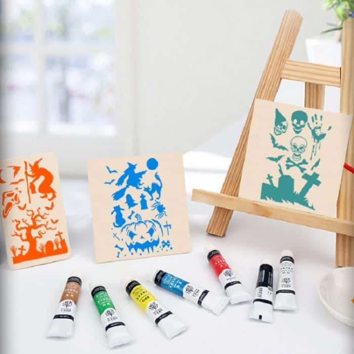 Halloween Hohle Hilfsmalerei Wandmalerei Vorlage für Kinder – Bild 7