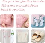 8 Stück abriebfester, pilzförmiger Quiltfixierer mit One-Touch-Entriegelung, Pink+Cloth Needle, Gray+Cloth Needle, Blue+Cloth Needle, White+Cloth Needle, Light Pink+Gum Needle, Light Blue+Glue Needle, White+Glue Needle – Bild 5