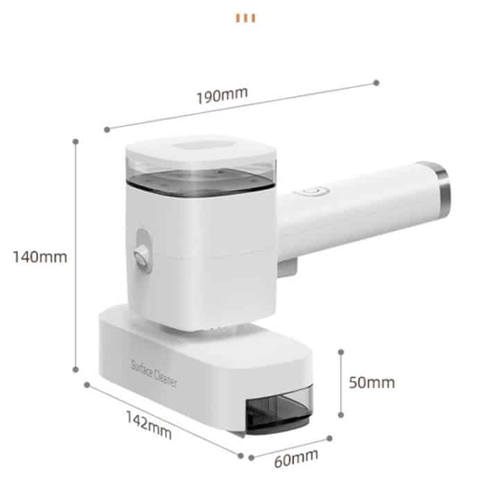 12 W multifunktionaler kabelloser Handreiniger zum Schaben von Fenstern, Handheld Cleaner – Bild 3