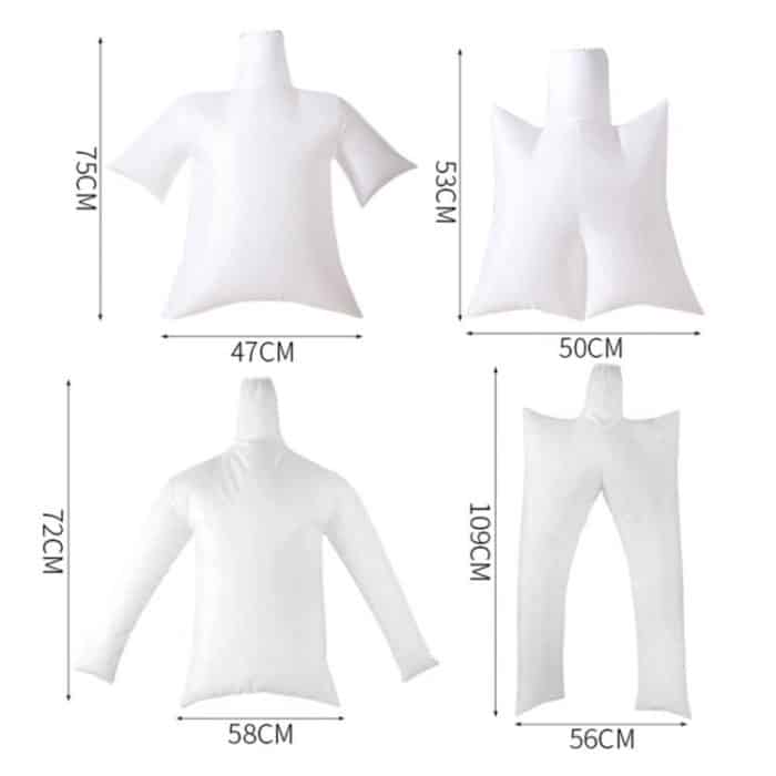 2 Stück tragbare Wäschetrocknertasche für unterwegs, schnell trocknend, faltbar, Spezifikationen:, Short Sleeves, Short Trousers, Long Sleeves, Long Trousers – Bild 2