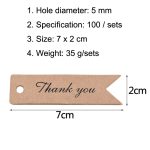 3 Sets Retro Backen Aufkleber Tag Schwalbenschwanz Lesezeichen Geschenkkarte, Stil:, Thand You (Cowhide), Thand You (White), Handmade (Cowhide), Handmade (White), Blank (Cowhide) – Bild 3