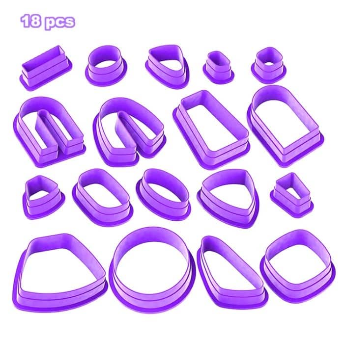 TBD0602959101A.jpg 18-in-1 weiche Ton-Ohrringformen, DIY handgefertigter Tonschneider, Ton-Ohrring-Herstellungsformen, 18 In 1 (Purple), 18 In 1 (Pink), 18 In 1 (Yellow), 18 In 1 (Blue) – Bild 1