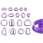 18-in-1 weiche Ton-Ohrringformen, DIY handgefertigter Tonschneider, Ton-Ohrring-Herstellungsformen, 18 In 1 (Purple), 18 In 1 (Pink), 18 In 1 (Yellow), 18 In 1 (Blue) – Bild 3