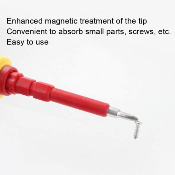 Elektriker-Schraubendreher-Set mit VDE-isoliertem Griff, Werkzeuge für die Hauswartung, 26 In 1 – Bild 4