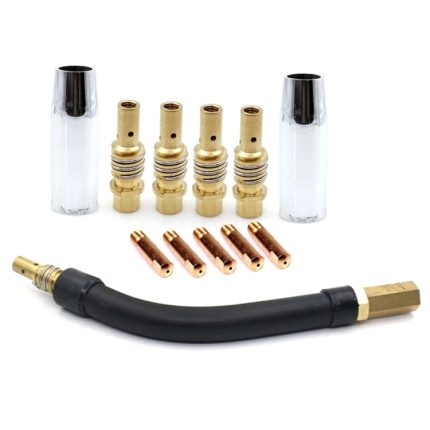 Schweißnadelspitzen-Vover-Düsen-Set, gasgeschützte leitfähige Schweißdüse, 12 PCS / Set, 16 PCS / Set, 18 PCS / Set