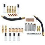 Schweißnadelspitzen-Vover-Düsen-Set, gasgeschützte leitfähige Schweißdüse, 12 PCS / Set, 16 PCS / Set, 18 PCS / Set – Bild 2