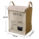 Jute-Aufbewahrungsbox, Stoffkorb für schmutzige Kleidung, Aufbewahrungstasche für verschiedene Sortierungen, Men Shirt, Milk Carton, Cans, Coke Bottle, Women T-shirt – Bild 3