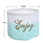 Aufbewahrungskorb aus Stoff für den Schreibtisch, Stil:, Blue KEEP, White Marble Pattern, Black Cloud Pattern, Stripes ENJOY, Black STUFF, Gray Yellow Arrow, Black Marble Pattern, Two-Color ENJOY, Black Football, White STUFF, White Grid, White Football... – Bild 3