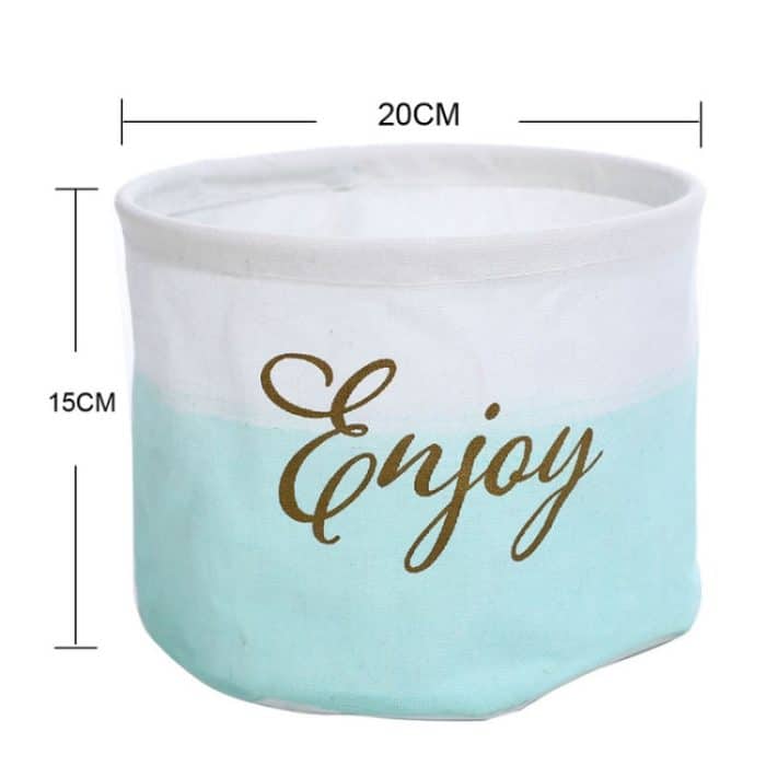 Aufbewahrungskorb aus Stoff für den Schreibtisch, Stil:, Blue KEEP, White Marble Pattern, Black Cloud Pattern, Stripes ENJOY, Black STUFF, Gray Yellow Arrow, Black Marble Pattern, Two-Color ENJOY, Black Football, White STUFF, White Grid, White Football... – Bild 3