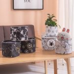 Aufbewahrungskorb aus Stoff für den Schreibtisch, Stil:, Blue KEEP, White Marble Pattern, Black Cloud Pattern, Stripes ENJOY, Black STUFF, Gray Yellow Arrow, Black Marble Pattern, Two-Color ENJOY, Black Football, White STUFF, White Grid, White Football... – Bild 5