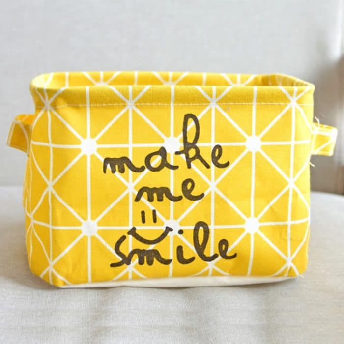 TBD0602966801A.jpg Stoff-Desktop-Aufbewahrungskorb, Büro-Organizer, Aufbewahrungstasche, Yellow, Gray – Bild 1