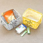 Stoff-Desktop-Aufbewahrungskorb, Büro-Organizer, Aufbewahrungstasche, Yellow, Gray – Bild 5