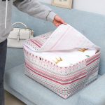 Kleider-Organizer, Umzugstasche, Segeltuch, Reißverschluss, Quilt-Aufbewahrungstasche, Whale, Polar Bear, Hedgehog, Big Tree, Pink Gram, Bohemia – Bild 3