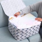 Kleider-Organizer, Umzugstasche, Segeltuch, Reißverschluss, Quilt-Aufbewahrungstasche, Whale, Polar Bear, Hedgehog, Big Tree, Pink Gram, Bohemia – Bild 4