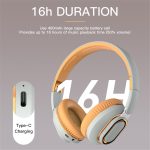 H7 faltbares kabelloses Bluetooth-Headset mit Mikrofon, unterstützt TF-Karte, AUX – Bild 5